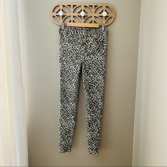 American Eagle Leopard Print Hi-Rise Jeggings Sz 4 - Picture 1 of 10